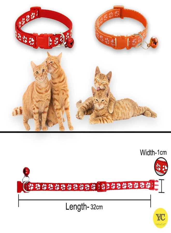 Pups&Pets طوق ناعم من النايلون عالي الجودة للكلاب الصغيرة والجراء والقطط، بنقشة حيوانية، مقاس 10 مم (لون أحمر) - Image 4